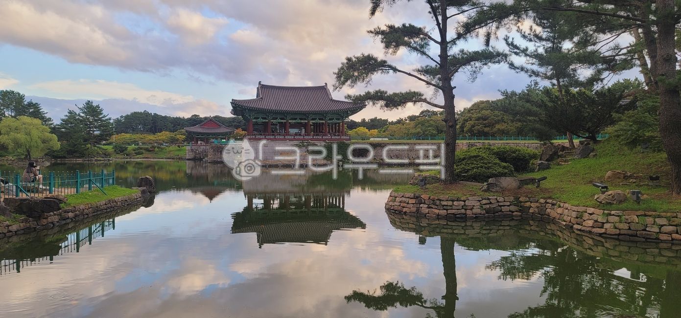 동궁과월지,경주,한옥,호수,풍경,연못