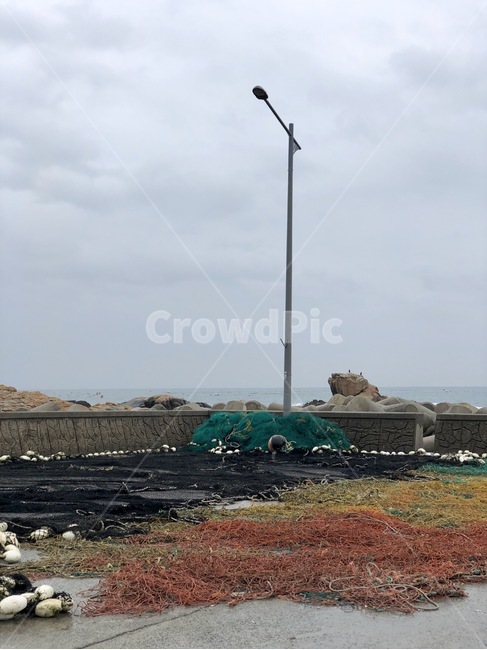 하늘,구름,가로등,어물,헤변,산업,industry,industrial,어업,fishery,fishing industry