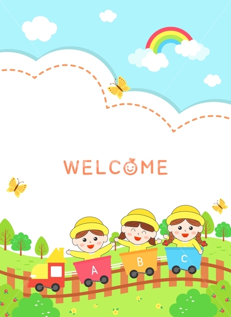 어린이집,원아모집,교육,유치원,프레임,템플릿,학원,학원생,어린이,남자아이,여자아이,구름,모자,귀여움,메모,무지개,배경,게시판,초등학교,즐거움,입학,캐릭터,풍경,기차,나무,나비,하늘,알파벳,그래픽,일러스트레이션,graphic,illustration