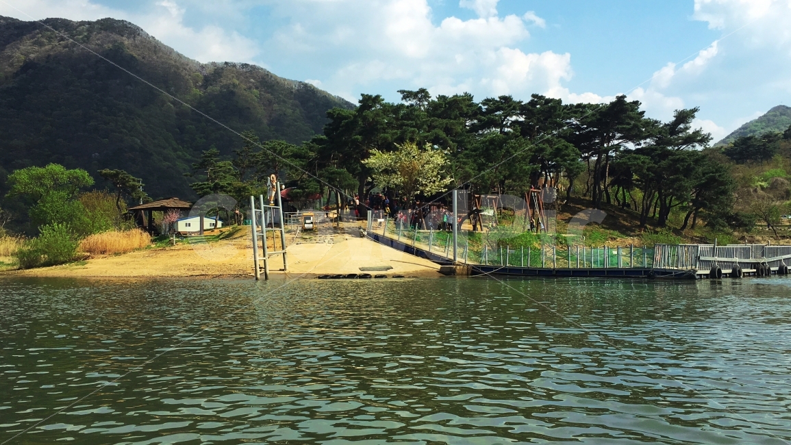 강,배,선착장,하늘,나무,산,풍경,구름,다리,흙,자연,풍경,nature,landscape,water,물,outdoors,옥외