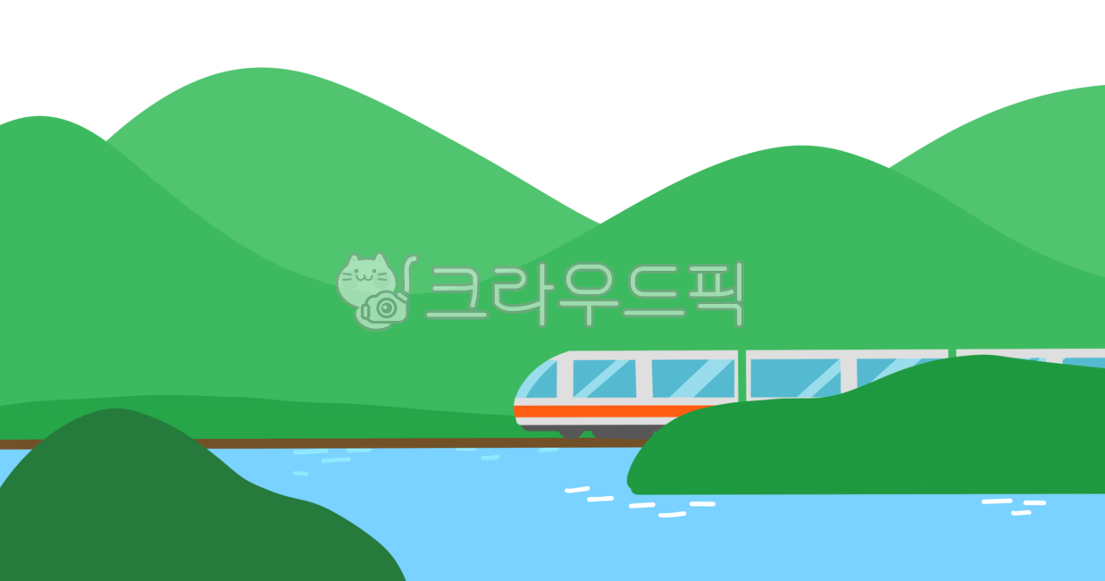 풍경,풍경일러스트,시골풍경,자연풍경,여행,여행일러스트,여행풍경,자연,산,산능선이,산맥,여행길,시골,지방,기차,ktx,기차여행,기찻길,강,호수,강풍경,배산임수