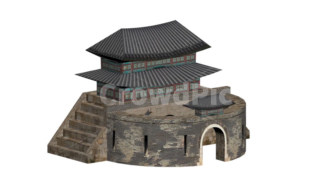 수원성,수원화성,화성,건축물,3d,45도