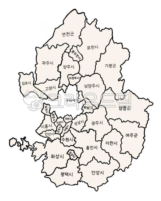 Gyeonggido administrative district map,Gyeonggido map illustration,Gyeonggi area map,Gyeonggido administrative district,Gyeonggido administrative district map illustration,map,Gyeonggido Map Nuki,Gyeonggido map