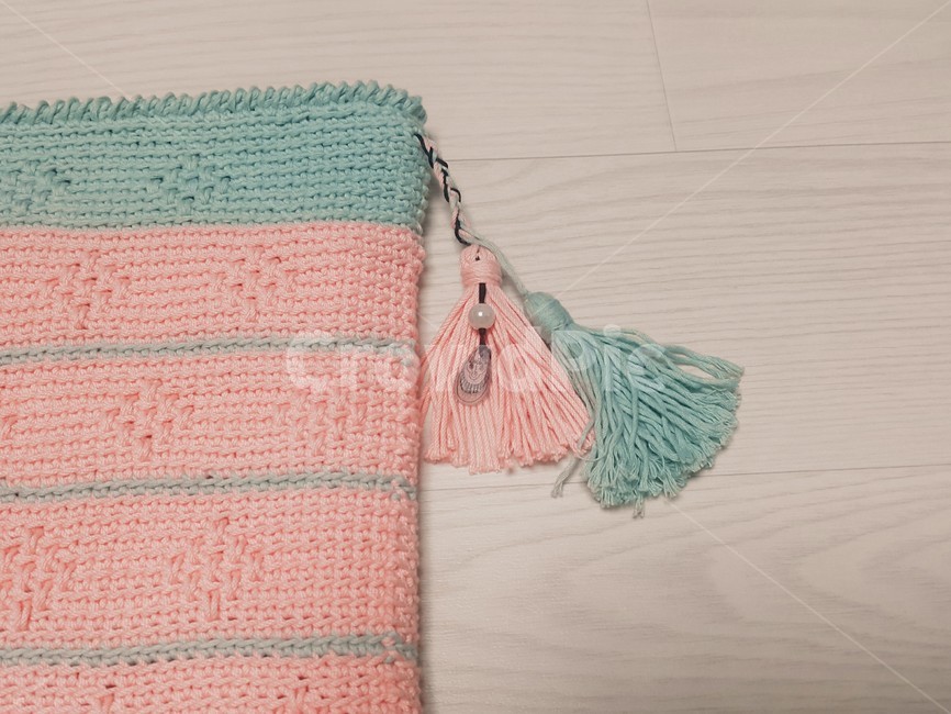 태슬,뜨개가방,코바늘,crochet,클러치,클러치백,핑크,민트색,컬러,가방,clutch,kintting,bag,핸드메이드,clutchbag