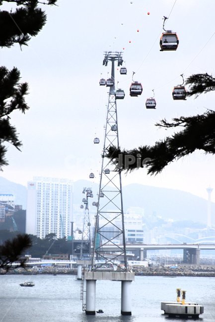 Amnam Park,ocean,cable car,sight,air transport