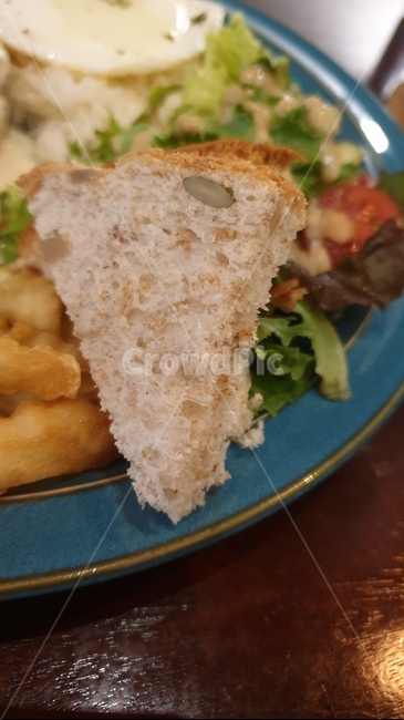 빵,야채,샐러드,접시,bread