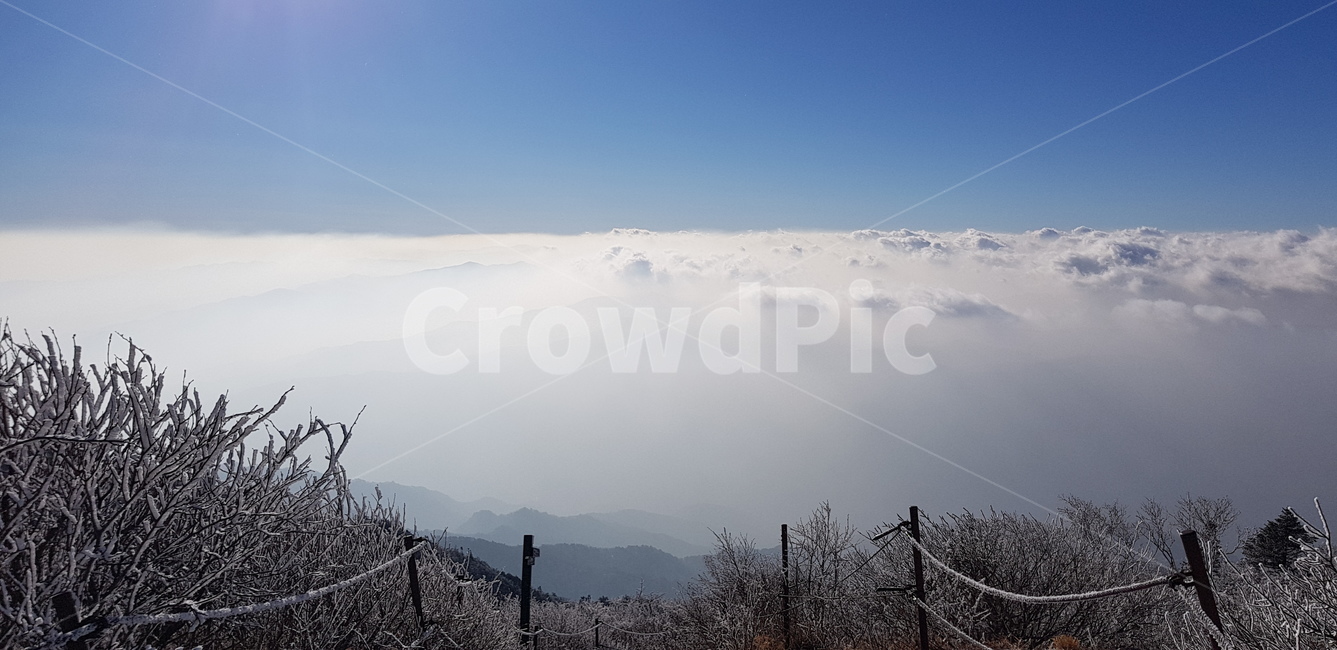 설악산,겨울풍경,겨울,눈꽃,구름바다