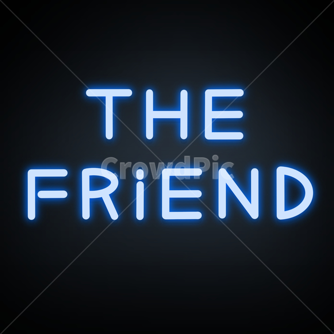 네온사인,친구,네온,손글씨,neon,간판,조명,friend,그래픽,일러스트레이션,graphic,illustration