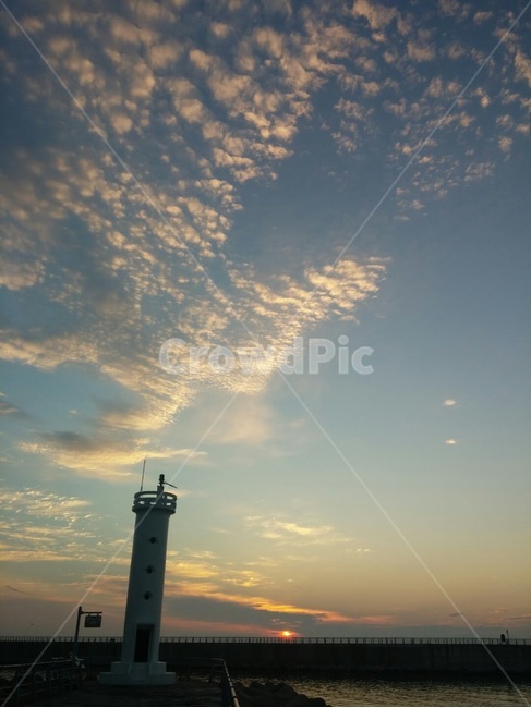 등대,하늘,자연,구름,일출,등대,lighthouse