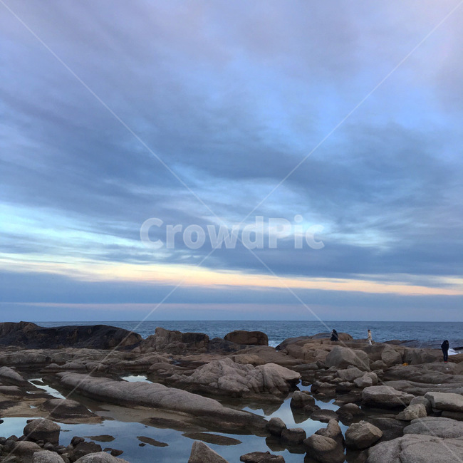 바다,하늘,파란색,blue,sky,sea,돌