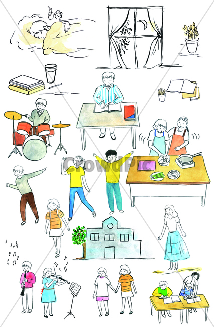 손그림,물감그림,학교,school,handdrawing,watercolor,아이,child,children,아이들,소녀,girl,소년,boy,친구,friend,companion놀이,play,game,pastime,amusement,수업,class,lesson,course,givelessons,책,book,노트,note