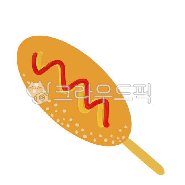 Hot dog,hot dog illustration,long dog,snack illustration,street food,street food illustration,rest stop snack,rest stop snack illustration