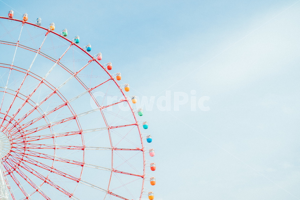 sky,ferris wheel,Ferris wheel,Emotional photo,Rides