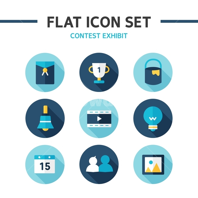 calendar,exhibition,infographic,contest,idea,icon,Paint,video,picture,document envelope,Flat icon,Pictogram,trophy,Simple icon