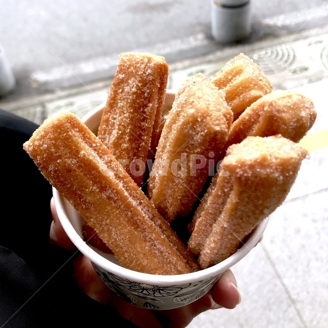 츄러스,휴게소,간식,달콤,바삭,설탕,휴게소음식