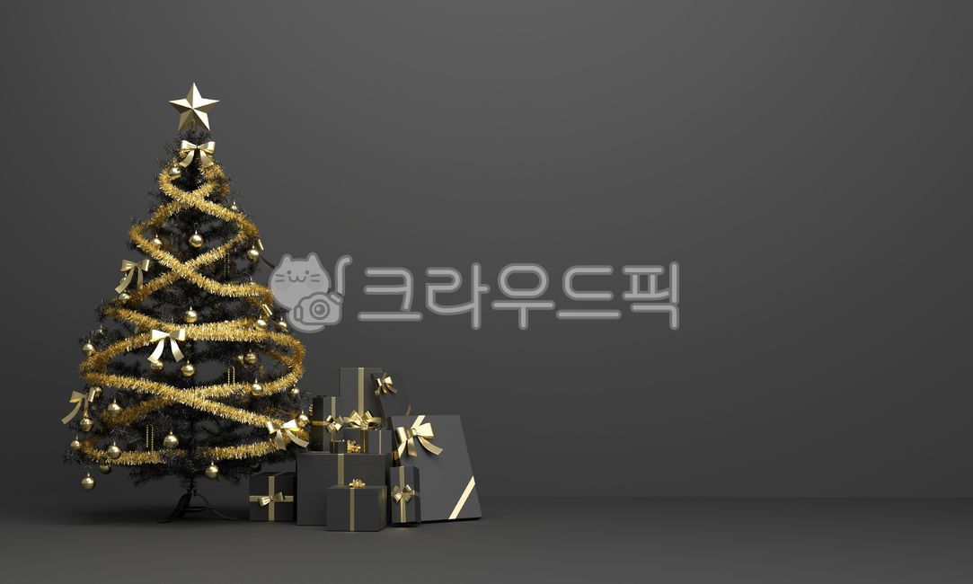 크리스마스트리,크리스마스,트리,선물상자,크리스마스선물,christmas,xmas,성탄절,배경,background,bg,메리크리스마스,크리스마스배경,장식,decoration,giftbox,wall,방,room,ornament,기념일,12월25일,merrychristmas,box,illustration,3d,일러스트,render,블랙,검은색,골드,블랙배경,black,gold,tree,나무