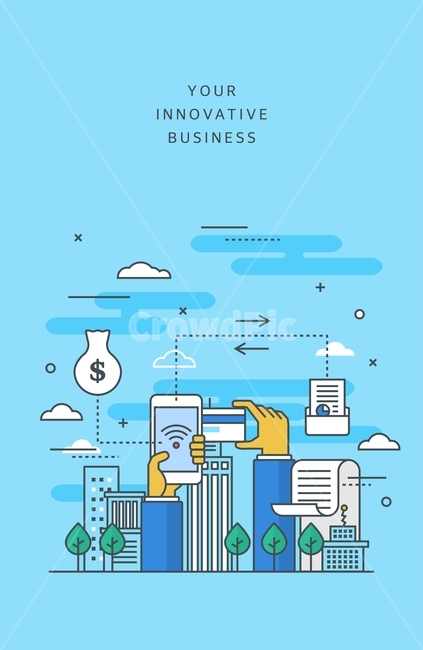 금융,휴대폰,결제,나무,구름,비즈니스,라인,라인일러스트,산업,industry,industrial,금융,돈,finance,banking,money,비즈니스,사업,business,service,work,그래픽,일러스트레이션,graphic,illustration
