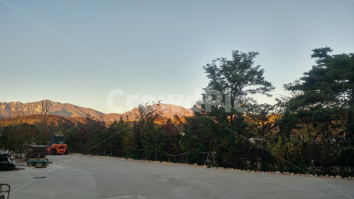 풍경,경치,노을,산,능선