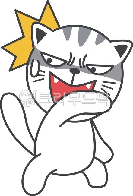 냥이캐릭터,냥이,고양이,캐릭터,놀람,당황,허걱,헉,땀,삐질,이모티콘,벡터