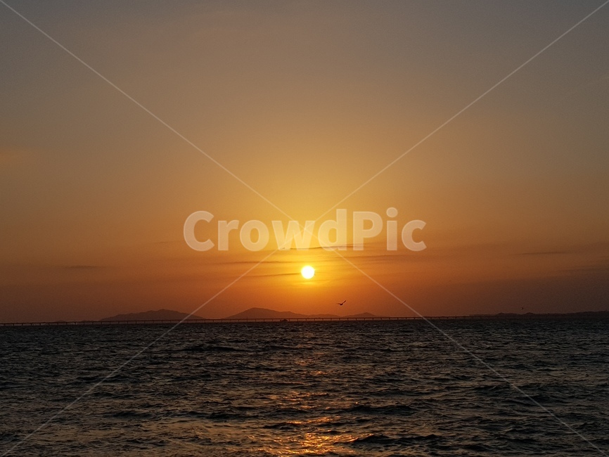 월미도,바다,일몰,sunset,redsky,붉은하늘,서해바다,풍경