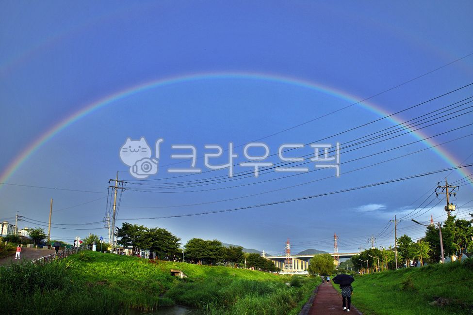하늘,무지개,광학현상,쌍무지개,학의천,rainbow,의왕시,자연,파노라마,하천