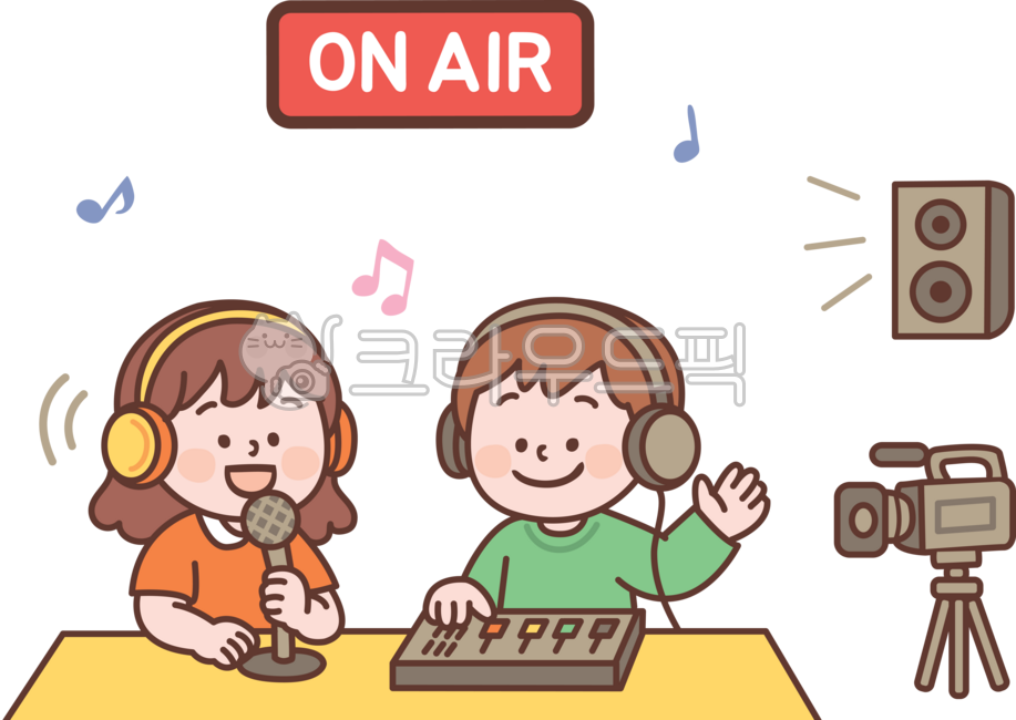 Broadcast,broadcasting department,school broadcasting department,school broadcasting station,broadcasting station,radio,announcer,pd,producer,story,recommended song,headset,microphone,audio equipment,recording,recording,boy,girl,student,