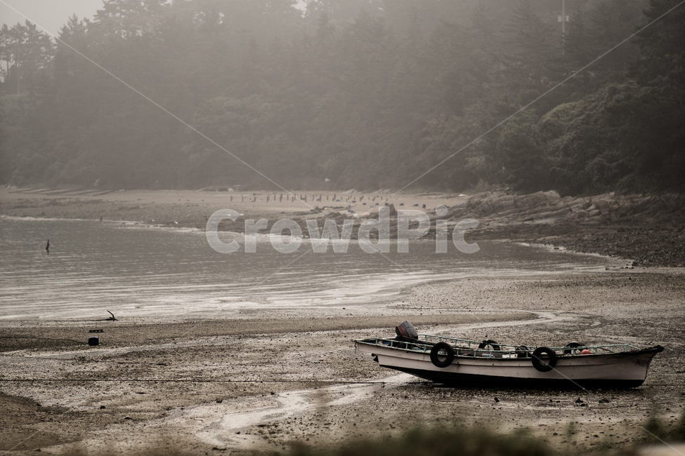 새벽,안개,배,해안가,바다,자연,풍경,nature,landscape,해변,바다,beach,sea,흑백,모노톤,monochrome,black and white,교통,교통수단,traffic,transportation,watercraft,선박,vehicle,차량,boat,보트