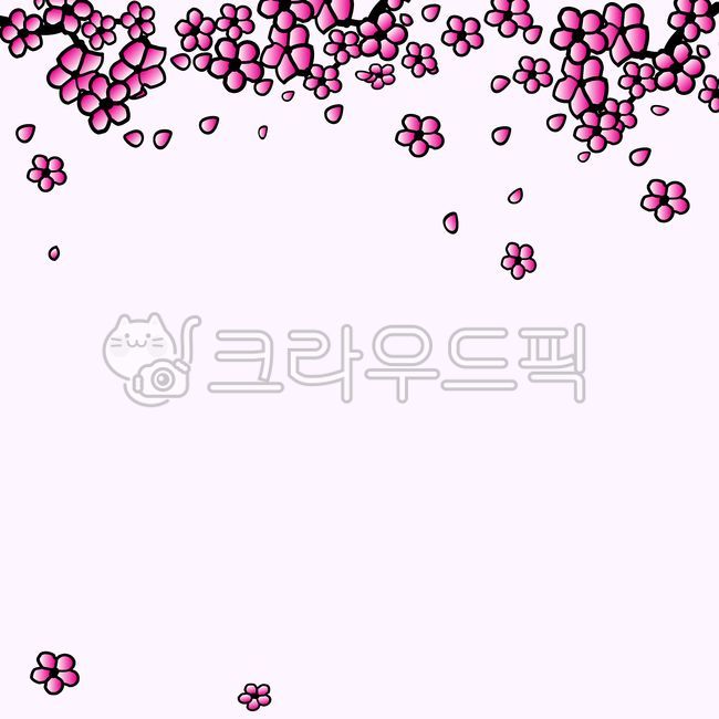 벚꽃배경, 배경, 핑크, 꽃, 플라워, 사진,이미지,일러스트,캘리그라피 - MacaRongRong작가