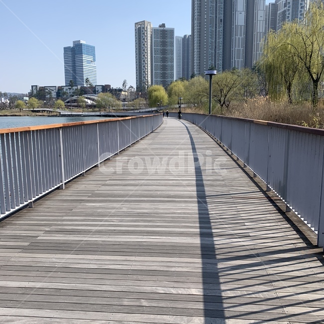 building,건물,bridge,다리,산책로,boardwalk,데크,호수공원