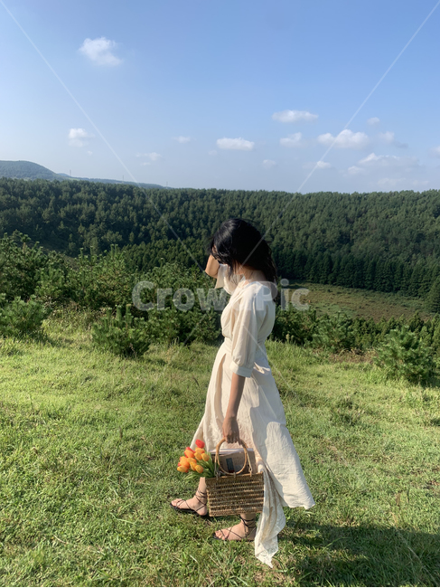 제주도,오름,아부오름,피크닉,소풍,picnic,하늘,산,숲,sky,jeju,island,꽃,flower,자연,nature,풀,사람,person,사람,인물,인간,human,person,여성,여자,woman,female,lady