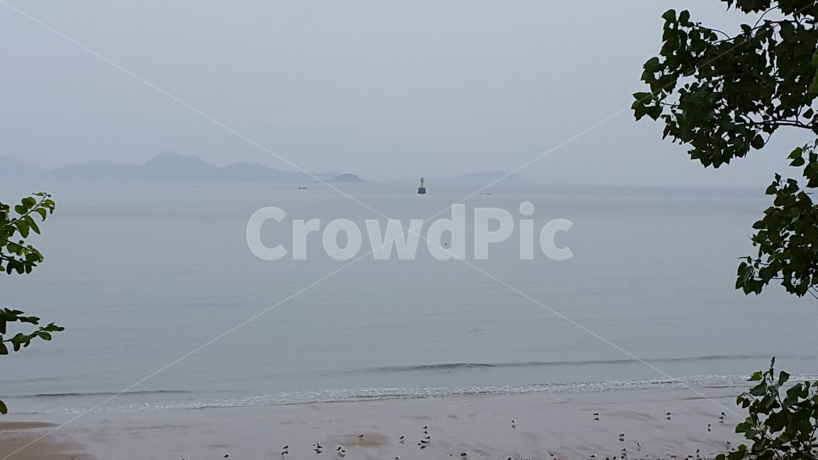 바닷가,변산반도,파도,모래사장,해안가,바다풍경,바다,수평선,부표,바닷물
