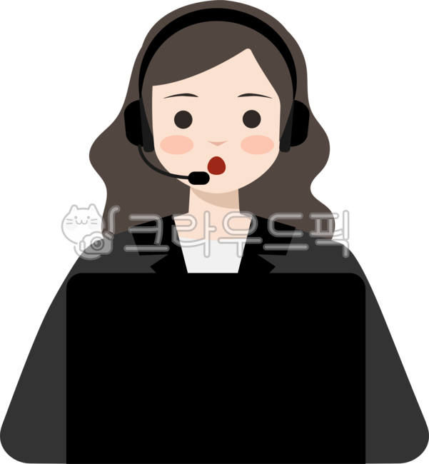 콜센터, 상담사, 고객서비스, 서비스센터, 전화상담, 사진,이미지,일러스트,캘리그라피 - suuuuu01작가