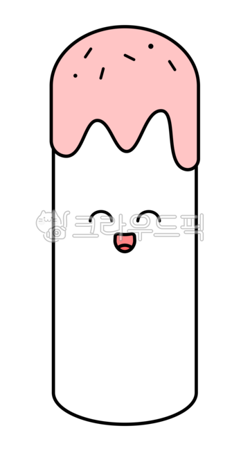 가래떡,떡,가래떡데이,가래떡캐릭터,떡캐릭터,가래떡표정,가래떡얼굴,11월11일,하얀떡,소스,장식,스프링클,웃는표정