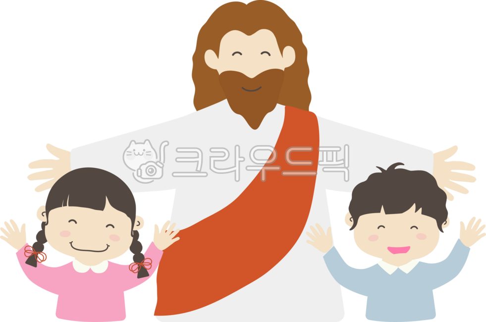 Jesus,Christianity,Jesus with arms outstretched,Jesus,Lord,God,church,faith,belief,Christ,love,Jesus illustration,children,cute,boy,girl,children's illustration,kindergarten,happy,laughter,smile,daycare,kindergarten student