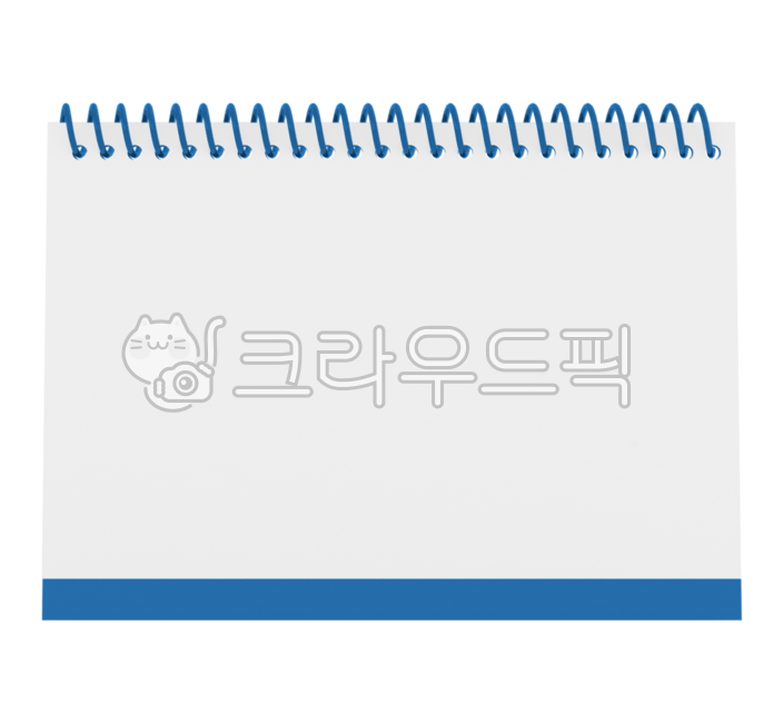 달력,탁상용,탁상달력,캘린더,png,목업,종이,흰색,비어있는,책상달력,스프링,화이트,파랑,파란