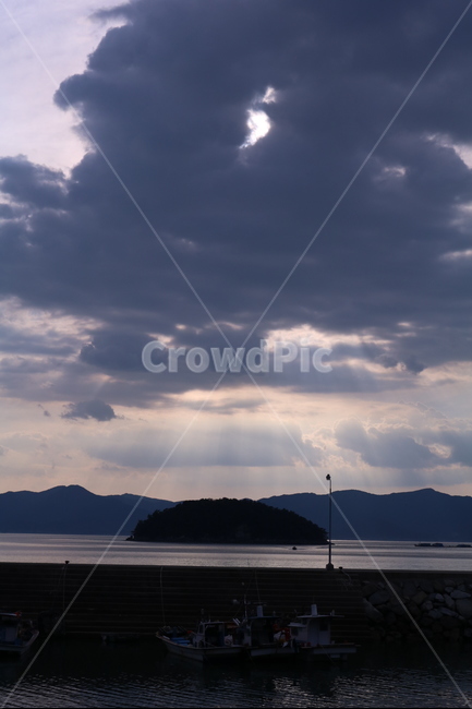 하늘,섬,풍경,바다,구름,웅장함,자연,풍경,nature,landscape,weather,날씨,outdoors,옥외,cloud,sky,cumulus,적운