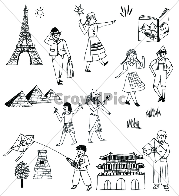 펜화,pendrawing,draw,손그림,handdrawing,handpainting,사람,person,france,프랑스,egypt,이집트,한국,korea,book,책,피라미드,pyramid,에펠탑,eiffeltower,kiteflying,연날리기