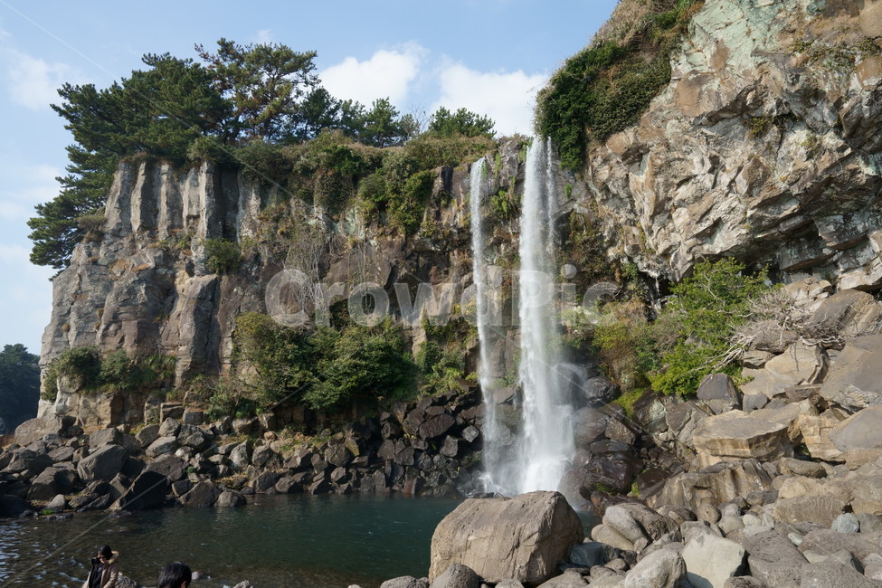 제주도,겨울,바다,폭포,정방폭포,서귀포,jeju,nature,자연,waterfall,jejulandmark,landscape