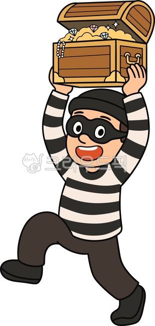 도둑,도둑캐릭터,도둑일러스트,도적,도적캐릭터,도적일러스트,강도,훔치는모습,도굴꾼,도굴,훔치는사람,훔치는포즈,훔치는캐릭터,보물상자캐릭터,벡터