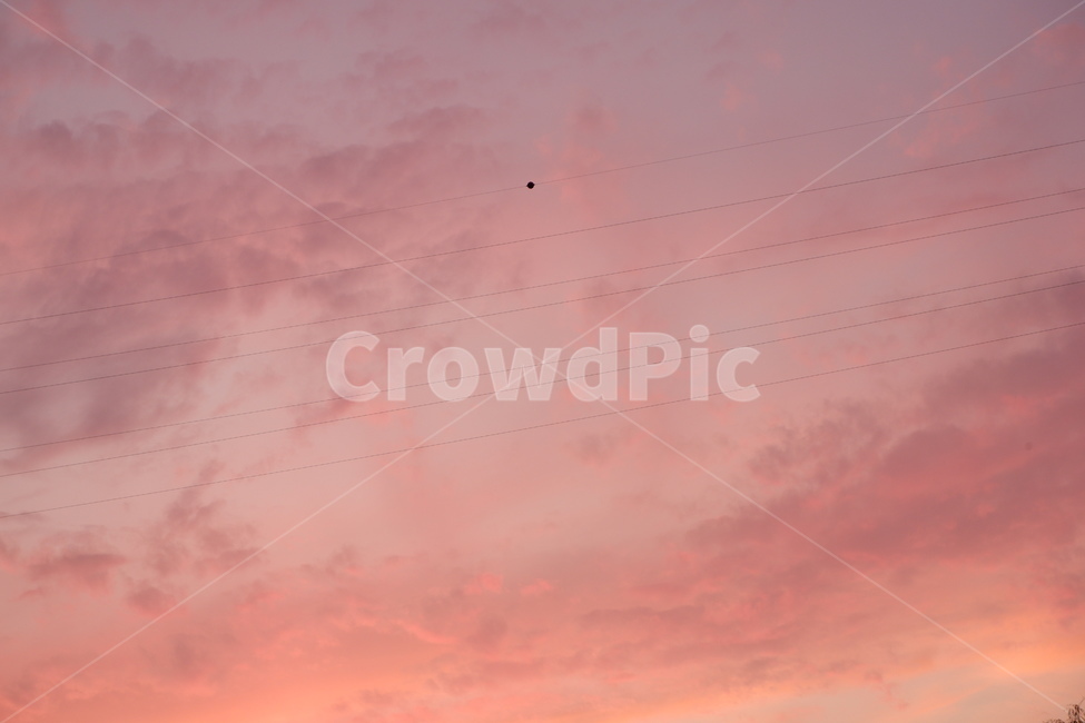 하늘,붉은노을,노을,sky,nature