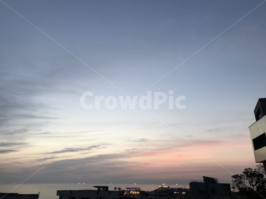 하늘,일몰,제주도,풍경,노을