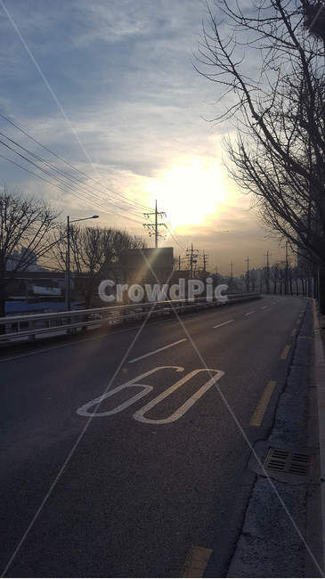 도로,태양,노을,제한속도,실루엣,sun,sunset,60