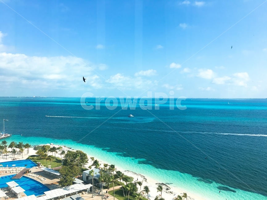 칸쿤,바다,수영장,하늘,멕시코,maxico,cancun,beach,swimmingpool,sky,새,bird,여름,계절,summer,season,자연,풍경,nature,landscape,여행,휴가,traveling,vacation,trip,land,땅,outdoors,옥외,water,물,sea,ocean,대양,shoreline,해안선,coast,연안,바닷가
