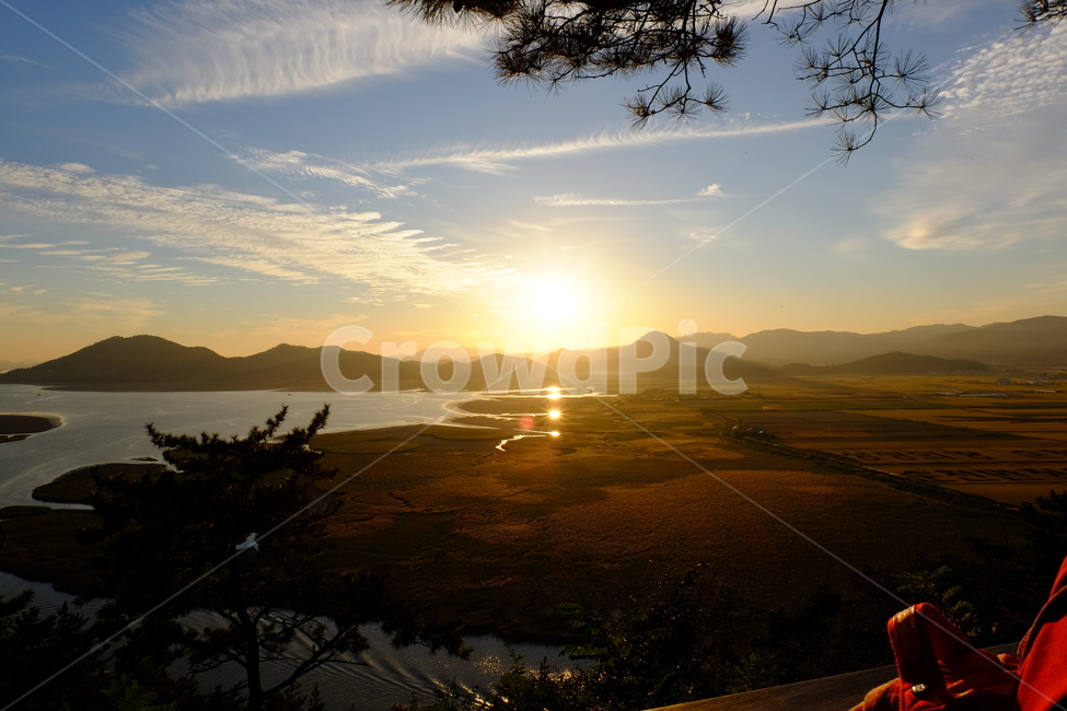 순천만,전망대,노을,갈대,순천,sunset,조각배