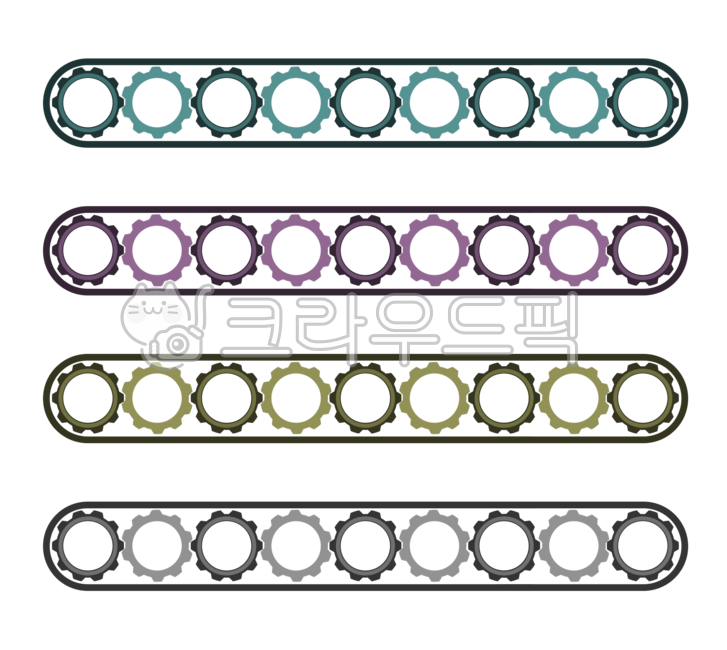 Rail,production line,conveyor belt,machine,factory,illustration,gray,circle,circle,industry,transport,transportation,gear,gearwheel,spring,sky blue,purple,yellow