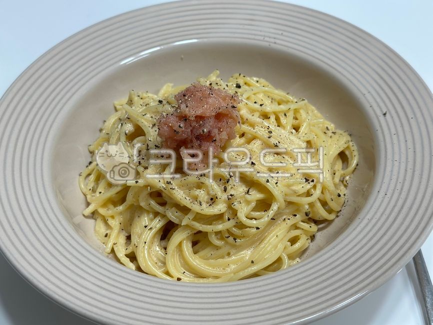 spaghetti,Pollack roe cream pasta,pollack roe,pasta,Cream Pasta,food