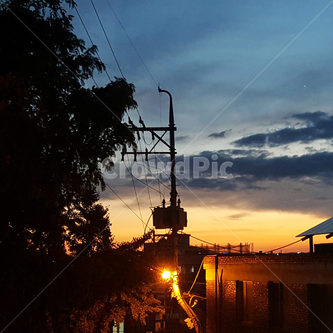 노을,하늘,동네,저녁,풍경,sunset,scene,view