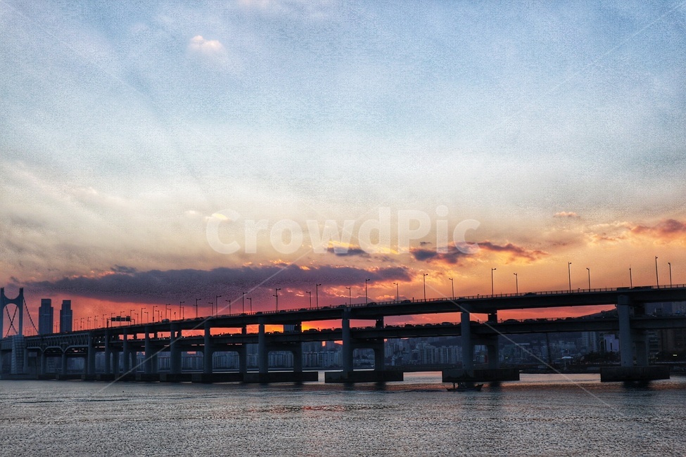 다리,광안대교,석양,부산,구름,야경,밤,풍경,nightscape,night,landscape,도시,city,한국도시풍경,한국도시경관,korea cityscape,waterfront,워터 프론트,water,물,pier,교각,dock,독,port,포트