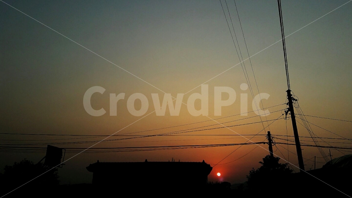그라데이션,야경,선,집,노을,도시,풍경,city,landscape,실루엣,그림자,silhouette,shadow