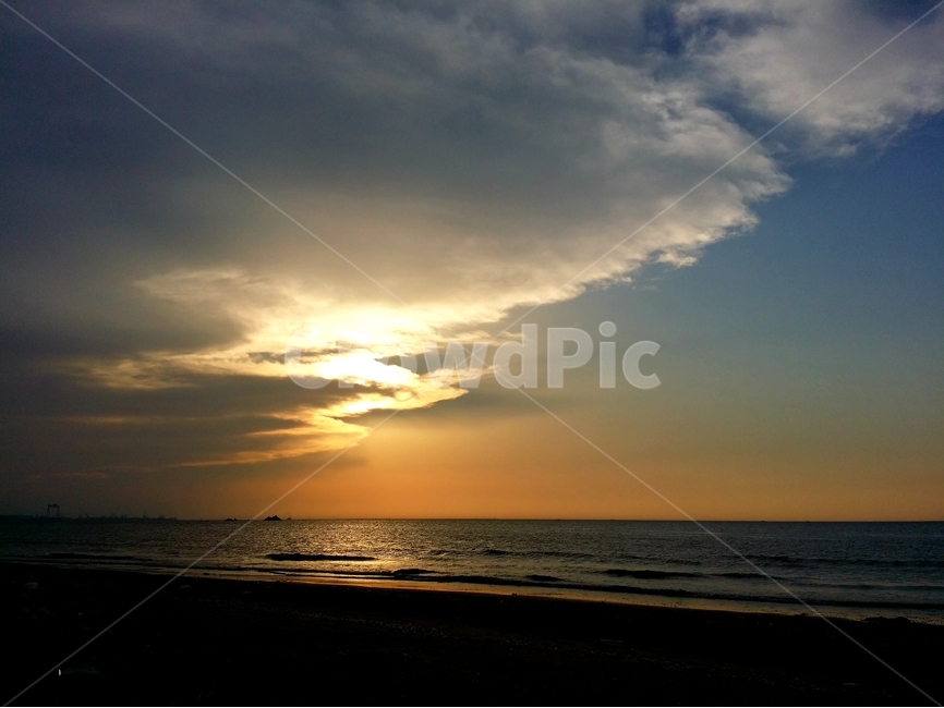 노을,일몰,바다,구름,태양,유부도,섬,분위기,자연,풍경,nature,landscape,sunlight,햇빛,outdoors,옥외,flare,플레어,light,빛
